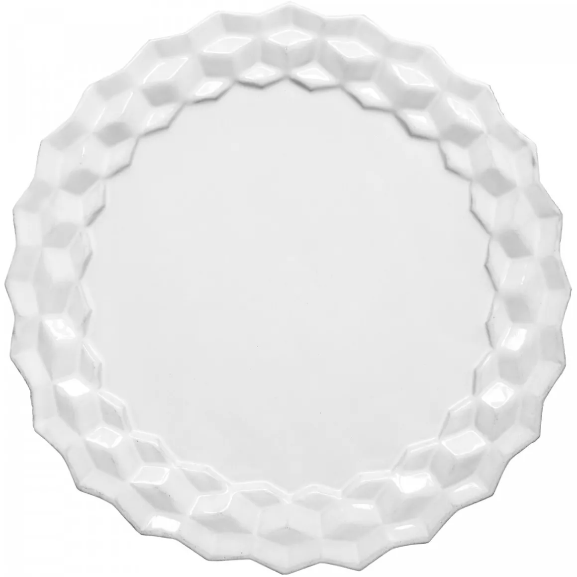 Astier de Villatte Assiette A Dessert Cube