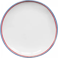 Astier de Villatte Assiette Plate Tricolore