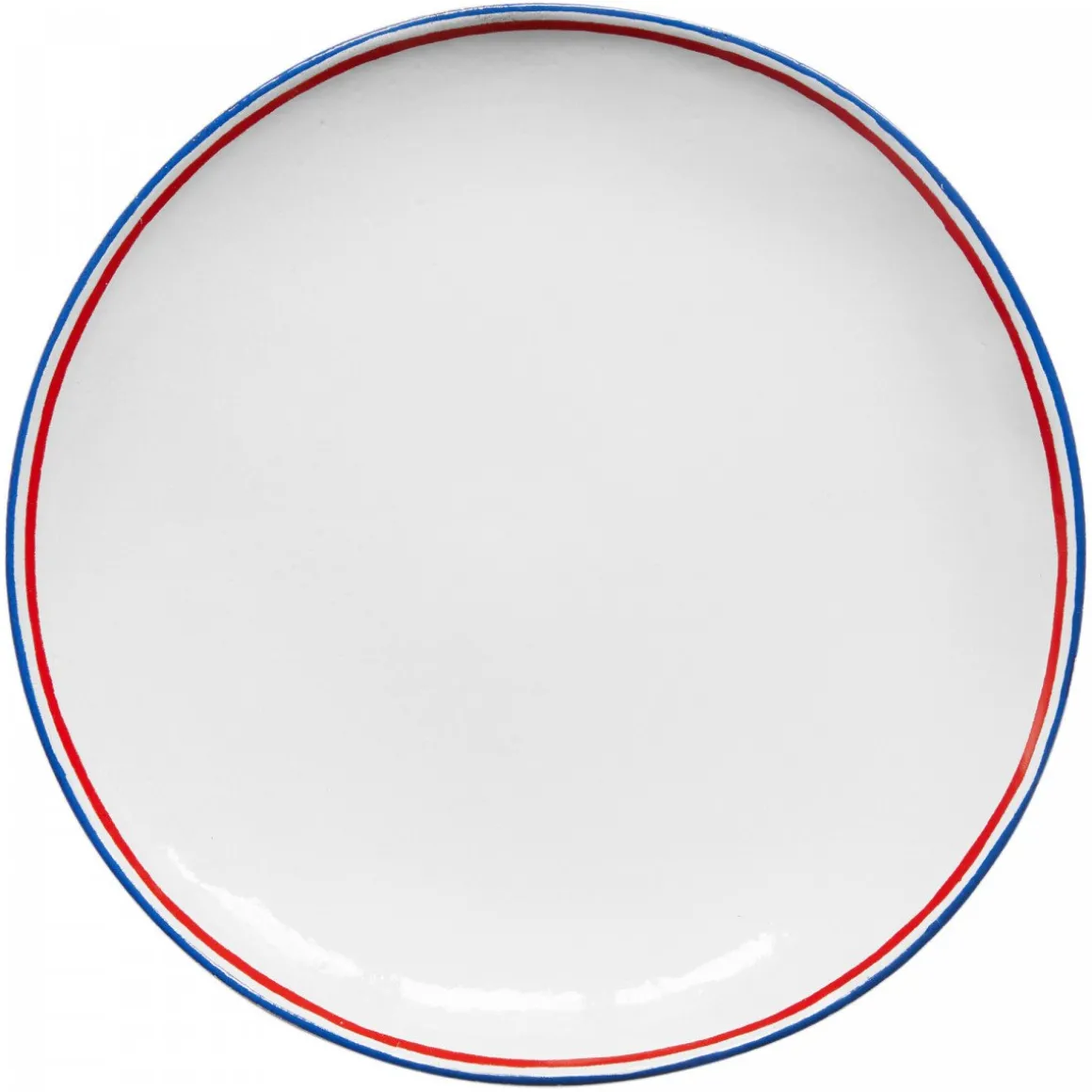 Astier de Villatte Assiette Plate Tricolore