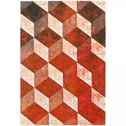 Astier de Villatte Carnet Moyen (Rouge Fonce Et Marbre)