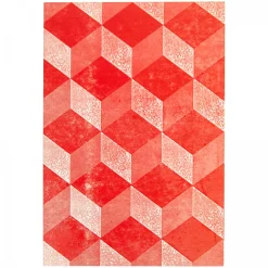 Astier de Villatte Carnet Moyen (Rouge Marbre)
