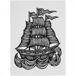 Astier de Villatte Carnet Patch Vaisseau Botte