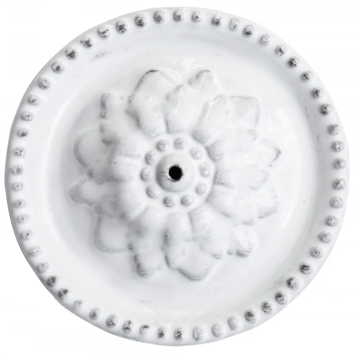 Astier de Villatte Encensoir Emilie Sur Soucoupe Perles