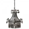 Astier de Villatte Lustre Pavillon A Pampilles Platine