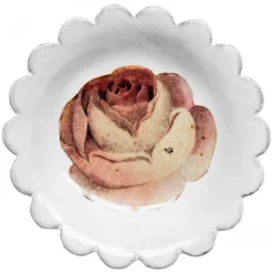 Astier de Villatte Soucoupe Rose Avec Insecte