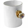 Astier de Villatte Tasse Bague Lapis Lazuli Et Perles
